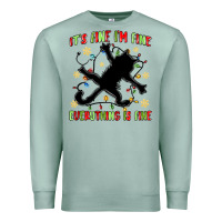 Seafoam it's fine i'm fine everything is fine Premium Sweatshirt - MaliasSmallBusiness