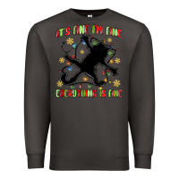 Smoke it's fine i'm fine everything is fine Premium Sweatshirt - MaliasSmallBusiness