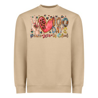 Mushroom peace love 100 days of school Heavyweight Sweatshirt - RacoonDesign