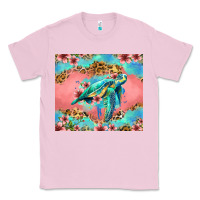 Bubblegum Pink floral turtle Classic Tee - Jasminsmagicworld