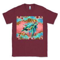 Burgundy floral turtle Classic Tee - Jasminsmagicworld