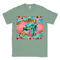 Sage floral turtle Classic Tee - Jasminsmagicworld