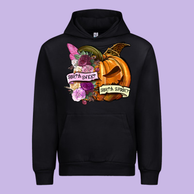 Sorta Sweet Sorta Spooky Urban Hoodie Designed By Nancycooperartshop