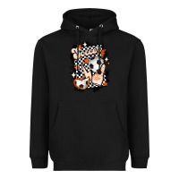 Black vintage soccer Heavyweight Hoodie - MaliasSmallBusiness