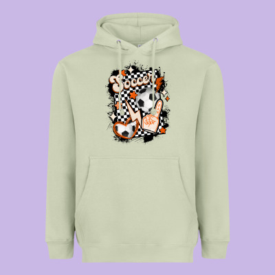 Vintage Soccer Heavyweight Hoodie Designed By Maliassmallbusiness