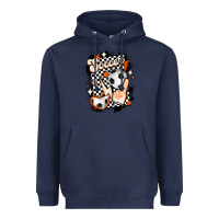Navy vintage soccer Heavyweight Hoodie - MaliasSmallBusiness