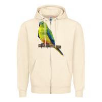 Sandshell Neophema Parrot Zipper Hoodie - LillyAllenDesigns