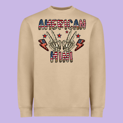 American Mini Heavyweight Sweatshirt Designed By Cowhidedigitalart