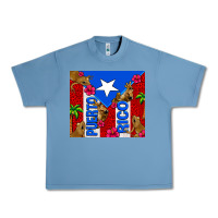 Pebble Blue puerto rico coqui leopard Urban Heavy Tee - AdoDesignShop