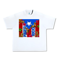 White puerto rico coqui leopard Urban Heavy Tee - AdoDesignShop