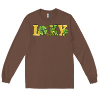 Chestnut lucky horseshoe and four leaf clover Long Sleeve Tee - AdoDesignShop
