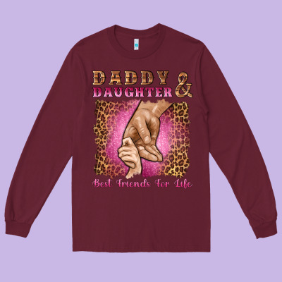 Daddy And Daughter Best Friends For Life Long Sleeve Tee Designed By Artiststas