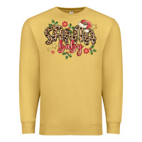 Antique Gold santa baby Premium Sweatshirt - MaliasSmallBusiness