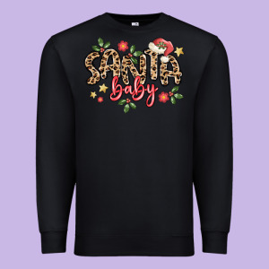Santa Baby Premium Sweatshirt Designed By Maliassmallbusiness
