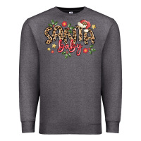 Charcoal Heather santa baby Premium Sweatshirt - MaliasSmallBusiness