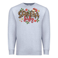 Heather Grey santa baby Premium Sweatshirt - MaliasSmallBusiness