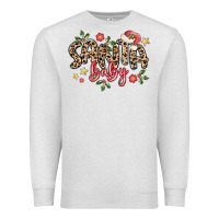 Oatmeal Heather santa baby Premium Sweatshirt - MaliasSmallBusiness