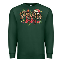 Sports Green santa baby Premium Sweatshirt - MaliasSmallBusiness