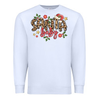 White santa baby Premium Sweatshirt - MaliasSmallBusiness