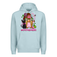 Blue Mist cat mom  life gnome Premium Hoodie - BarkalooDesign