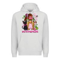 Dove Grey cat mom  life gnome Premium Hoodie - BarkalooDesign