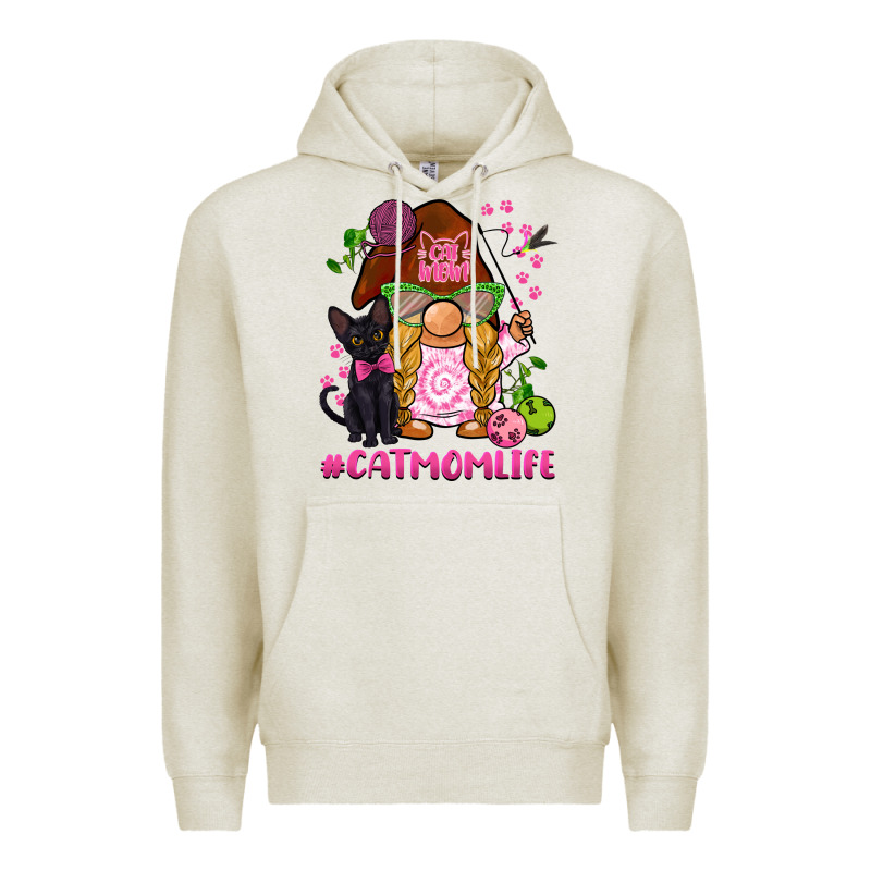 Cat Mom  Life Gnome Premium Hoodie by BarkalooDesign | Teevron
