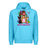 Ocean Blue cat mom  life gnome Premium Hoodie - BarkalooDesign