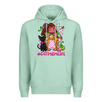 Seafoam cat mom  life gnome Premium Hoodie - BarkalooDesign