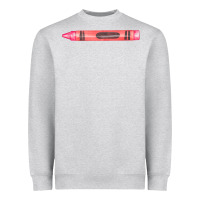 Heather Grey pink crayon fa element Heavyweight Sweatshirt - FaDigitalArtStudio