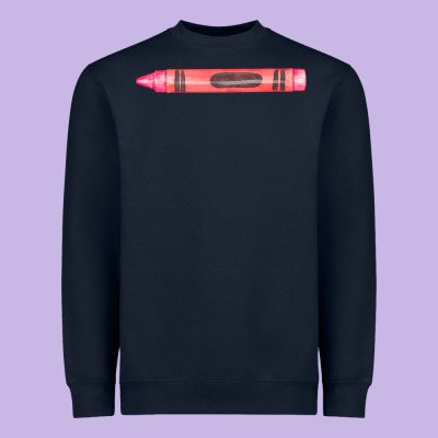 Pink Crayon Fa Element Heavyweight Sweatshirt Designed By Fadigitalartstudio