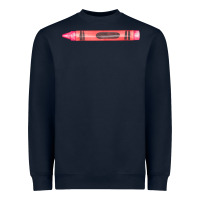 Navy pink crayon fa element Heavyweight Sweatshirt - FaDigitalArtStudio