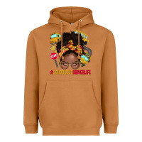 Meerkat school bus driver life afro messy bun Heavyweight Hoodie - NancyCooperArtShop