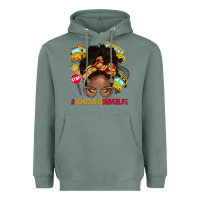 Sage school bus driver life afro messy bun Heavyweight Hoodie - NancyCooperArtShop
