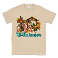 Mushroom tis the seasin with christmas cake abd jesus Classic Tee - AdoDesignShop