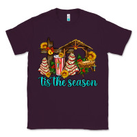 Plum tis the seasin with christmas cake abd jesus Classic Tee - AdoDesignShop