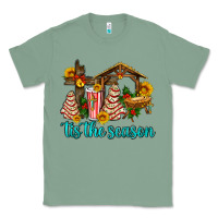 Sage tis the seasin with christmas cake abd jesus Classic Tee - AdoDesignShop