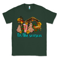 Sports Green tis the seasin with christmas cake abd jesus Classic Tee - AdoDesignShop