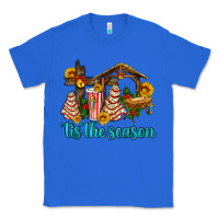 True Royal tis the seasin with christmas cake abd jesus Classic Tee - AdoDesignShop