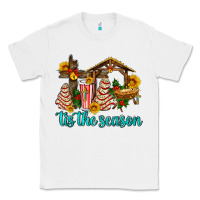 White tis the seasin with christmas cake abd jesus Classic Tee - AdoDesignShop