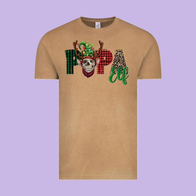 Papa Elf Skull Vintage Tee Designed By Fadigitalartstudio