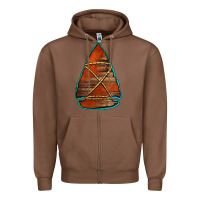 Chestnut wooden arrowhead Zipper Hoodie - Jasminsmagicworld