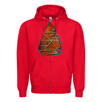 Red wooden arrowhead Zipper Hoodie - Jasminsmagicworld