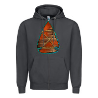 Smoke wooden arrowhead Zipper Hoodie - Jasminsmagicworld