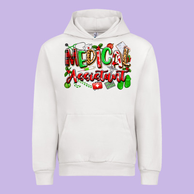 Christmas Medical Assistant Urban Hoodie Designed By Texasbilliewilder