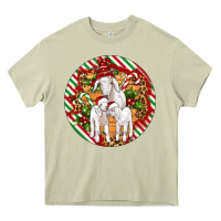 Mossy christmas goat family ornament Heavy Core Tee - Artiststas