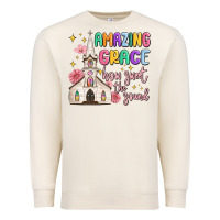 Sandshell amazing grace how sweet the sound Premium Sweatshirt - MaliasSmallBusiness