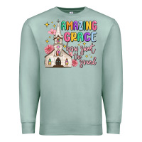 Seafoam amazing grace how sweet the sound Premium Sweatshirt - MaliasSmallBusiness