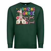Sports Green amazing grace how sweet the sound Premium Sweatshirt - MaliasSmallBusiness