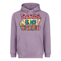 Lavender teaching is my cardio Heavyweight Hoodie - NancyCooperArtShop