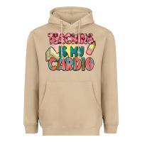 Mushroom teaching is my cardio Heavyweight Hoodie - NancyCooperArtShop